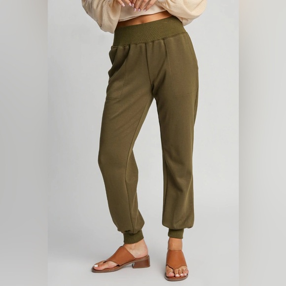 Umgee Pants - Umgee Khaki Women's Track Pants